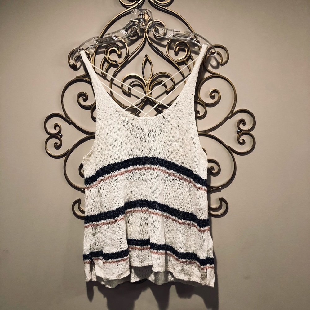 Strappy back tank top